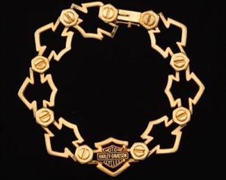 Harley Davidson Gold Bracelet 