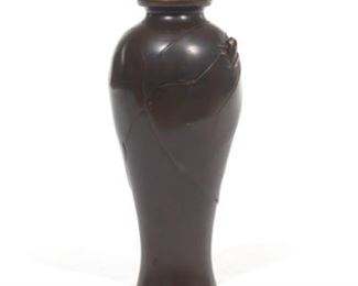 Japanese Meji Period Bronze Vase