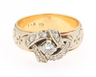 Ladies Gold and Diamond Ring 