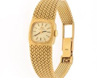 Ladies Gold Omega Watch 
