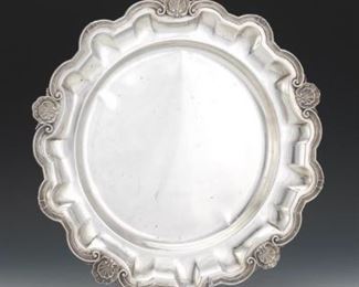 Large Sterling Silver Centerpiece Platter 