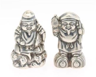 Pair of Figural Salt and Pepper Shakers 