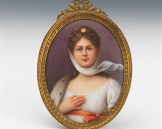 Porcelain Portrait Miniature of Princess Louise