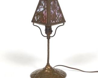 Riviere Studios N.Y. Arts  Crafts Style Boudoir Lamp