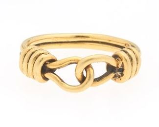 Tiffany  Co. Vintage Italian Gold Ring 