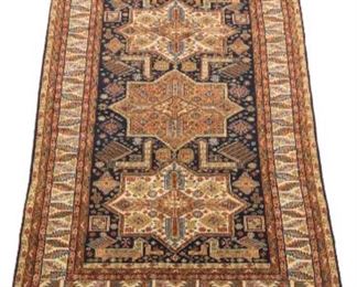 Very Fine Hand Knotted Kazak Pictorial Carpet