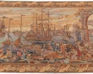 Very Fine HandKnotted French Design Pictorial Tapestry 