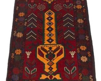 Very Fine Signed Hand Knotted Balouch Carpet