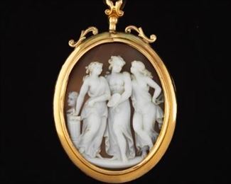 Victorian Gold and Finely Carved 