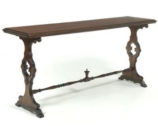 Victorian Long Mahogany Console Table 