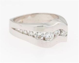 White Gold Ring with Diamonds 