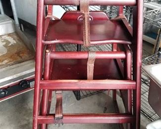 (2) Wood High Chairs