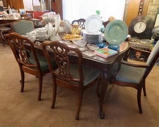 Mahogany Dining Table and 8 chairs