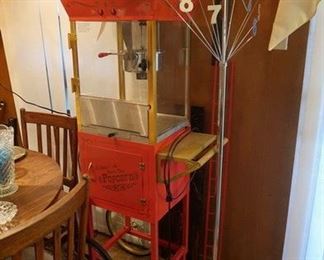 Popcorn popper. Mid century floor clock
