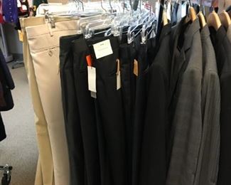 Men's pants in many sizes.