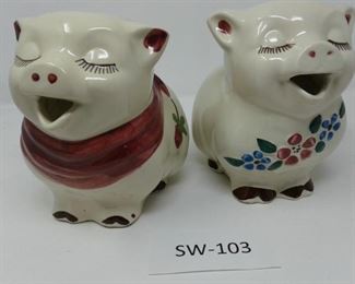 Vintage Shawnee Smiley Pig Pitchers