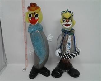 Murano Glass Clowns