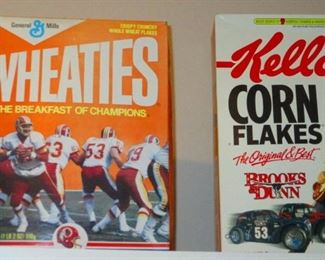 Collectible Wheaties and Kellogg's Corn Flakes Boxes