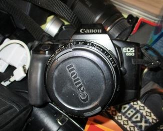 Canon Eos 650 with many extra specialty lenses, filters and accessories