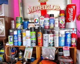 Home and auto products, Coca Cola Lamp, Beer Memorabilia