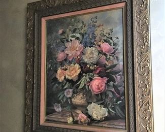 GORGEOUS FRAMED FLORAL BY ALBERT WILLIAMS