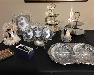 WEDDING FRAMES AND SERVING PIECES