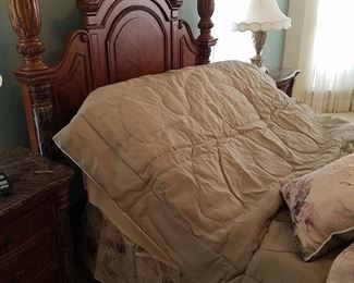 Master bedroom set includes Craftmatic bed with head and foot elevation with massage features.