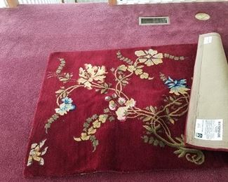 Very thick pile on this hand made rug.