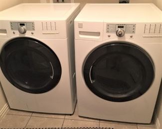 KENMORE FRONT LOAD WASHER AND DRYER.