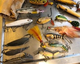 Close ups of Grand Dad’s lures