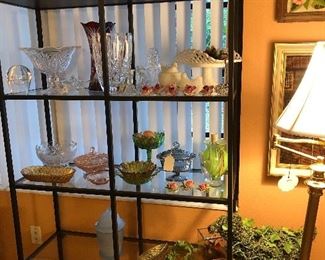 Glassware, depression glass, collectibles , Capodimonte