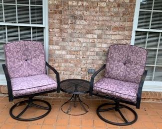 4 - Swivel back Patio Chairs asking $148