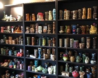 Huge tiki mug collection!  Vintage,  current & custom mugs