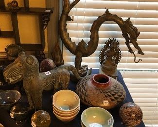 Thai statuary, NativeSouth American pottery