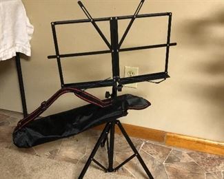 Music stand with case