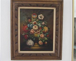 Old floral painting