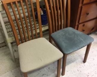 Two of the four Skovby chairs