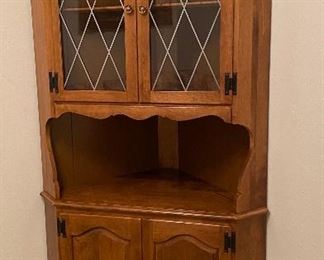 Antique Corner Curio Cabinet Great Condition