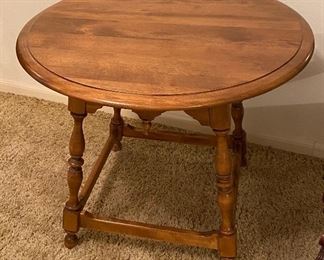 Antique Round Lamp Table