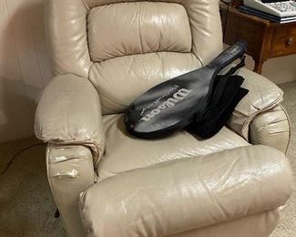 Leather Recliner, Tennis Rackets 