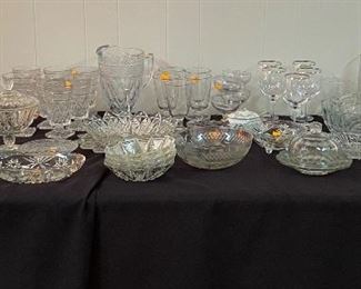 Assorted Crystal Serving Dishes