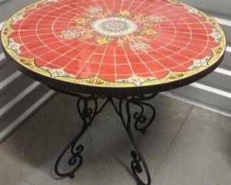 Great tile top patio table