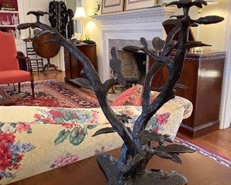 BIRDS IN TREE SCULPTURE