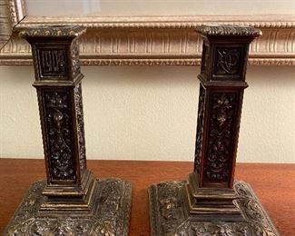 BRONZE CANDLESTICKS