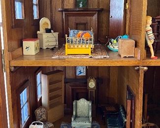 OAK DOLL HOUSE FROM BATH ENGLAND WITH INCREDIBLE DETAIL INSIDE AND OUT