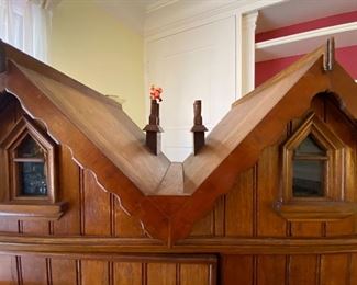 OAK DOLL HOUSE FROM BATH ENGLAND WITH INCREDIBLE DETAIL INSIDE AND OUT