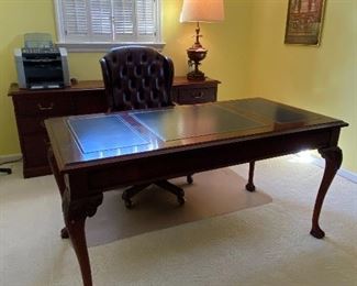 LEATHER TOP DESK