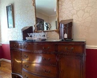 SIDEBOARD AND MIRROR