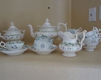 1840's Victorian Tea Set Service for 10.