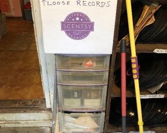 Vinyl records and storage containers